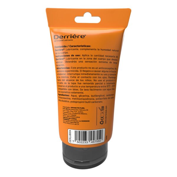 Lubricante anal Derrière base agua 60ML - Imagen 2