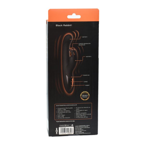 Black Rabbit – Vibrador tipo conejo de alto rendimiento - Imagen 3