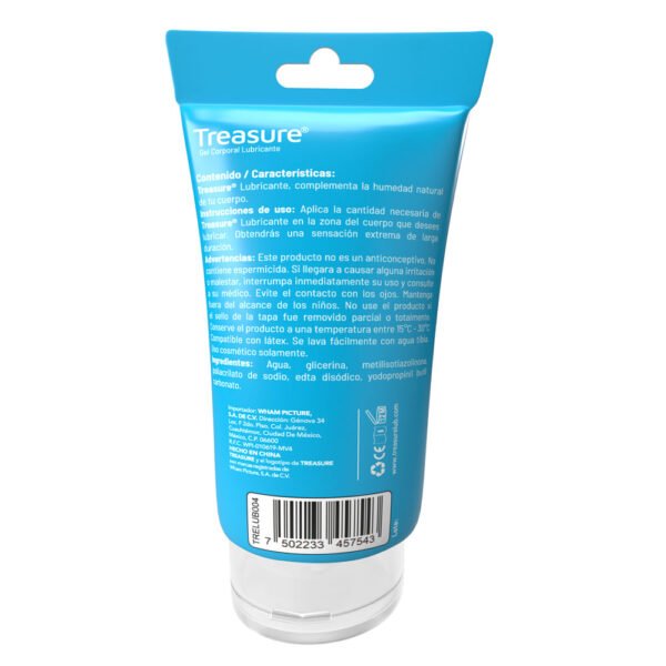 Lubricante Íntimo Treasure Base Agua 60ml - Imagen 2