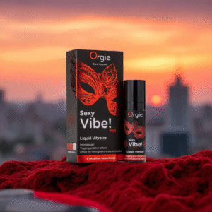 Sexy Vibe! Hot – Orgie | Gel Íntimo Besable con Efecto Vibración 8/10 y Calor (Sabor Fresa)