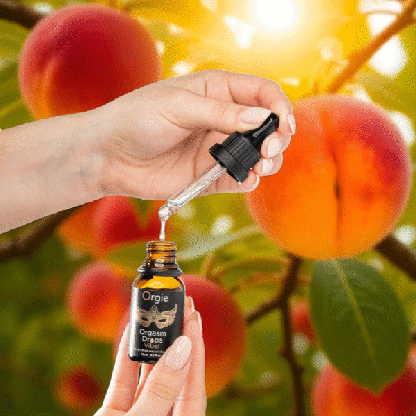 Orgasm Drops Vibe! – Orgie | Gotas Orgasmicas Besables con Efecto Vibración 6/10 Sabor Durazno - Imagen 4