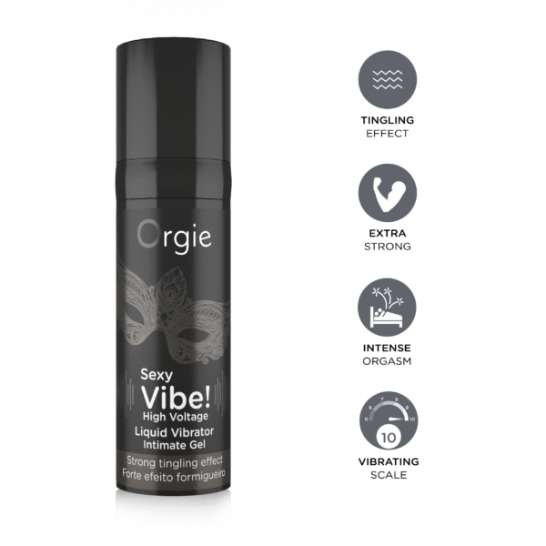 Sexy Vibe! High Voltage – Orgie | Gel Íntimo con Vibración Extra Fuerte - Imagen 4